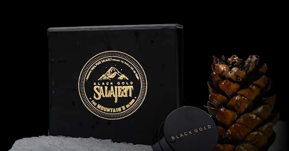 Purified salajeet resin in its jar